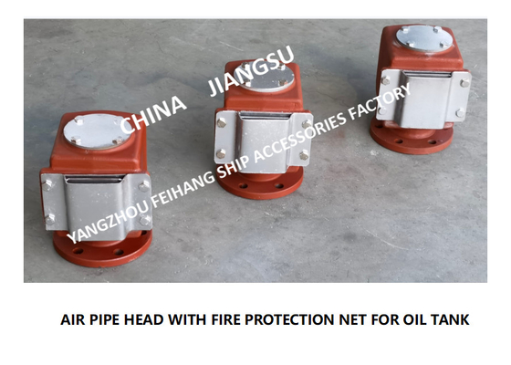 VENT CAP OF SLOP OIL TANK - PONTOON AIR PIPE HEAD OF SLOP OIL TANK (WITH FIRE SCREEN) DS65QT CB/T3594-94