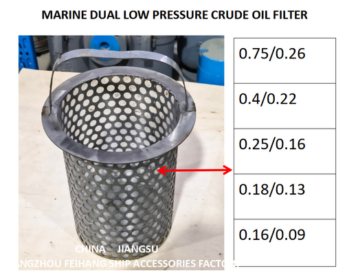 MARINE DUAL LOW PRESSURE CRUDE OIL FILTER MODLE-FH-A50 CB/T4252-1994