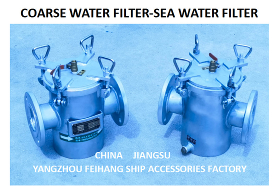 BODY - CARBON STEEL HOT GALVANIZED FILTER CARTRIDGE - STAINLESS STEEL MARINE SEAWATER COOLING SYSTEM RIGHT ANGLE SUCTION