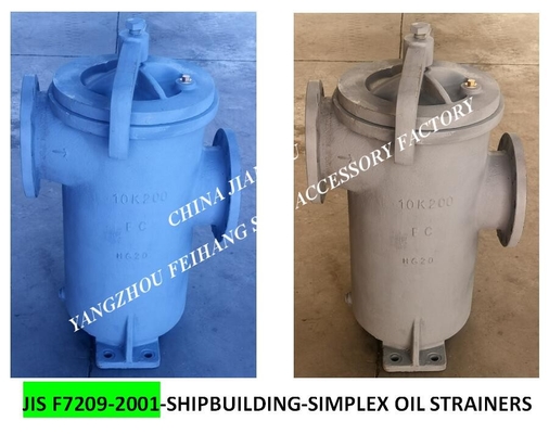 SINGLE OIL FILTER-SIMPLEX OIL STRAINERS BODY - CAST IRON FILTER CARTRIDGE - STAINLESS STEEL