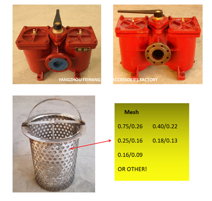 DOUBLE OIL FILTER AT THE OUTLET OF LUBRICATING OIL SEPARATOR, DOUBLE COARSE OIL FILTER MODEL: A40-0.75/0.26 CB / T425-94