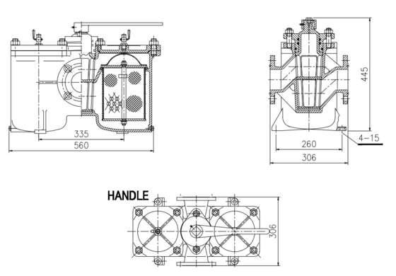 AS80-0.25/0.16 CB / T425-94 DOUBLE OIL FILTER AND DOUBLE COARSE OIL FILTER OF LUBRICATING OIL PUMP