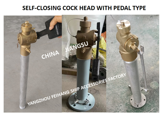 FH-DN80 MARINE SOUNDING SELF CLOSING VALVE, FOOT TYPE SOUNDING SELF CLOSING VALVE WITH EXTENSION ROD DN80 CB / T3778-99