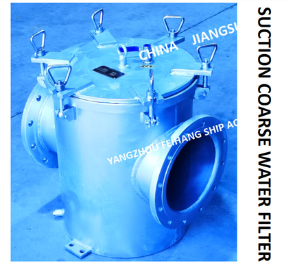 RIGHT ANGLE SUCTION COARSE WATER FILTER FOR BALLAST FIRE FIGHTING SYSTEM BLS250 CB / T497-2012 BODY CARBON STEEL GALVANI