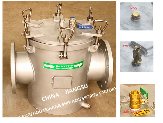 STAINLESS STEEL SEAWATER FILTER FOR BULK SEAWATER PUMP INLET  MODEL：FH-AS150 CB / T497-2012