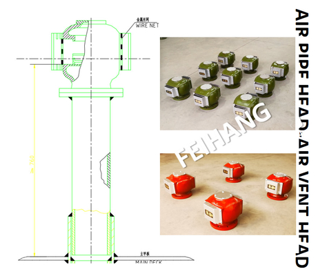 MARINE AIR PIPE HEAD (WITH INSECT PROOF NET) - MARINE WATER TANK AIR PIPE HEAD (WITH INSECT PROOF NET) ES125 CB/T3594-94