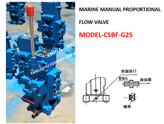 MARINE MANUAL PROPORTIONAL FLOW DIRECTIONAL COMPOSITE VALVE CSBF-G25 Material - cast iron