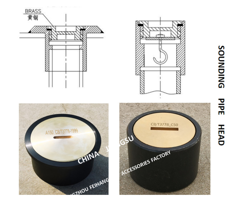SOUNDING HEAD OF MARINE SEWAGE TREATMENT TANK, MODEL OF SOUNDING HEAD: A65 CB / T3778-1999 BODY CAST STEEL CAP COPPER