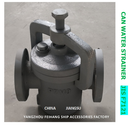 5K-100A CAN WATER FILTERS-IMPA 872007 MARINE CAN WATER STRAINER S-TYPE JIS F7121 BODY-CAST IRON FILTER-STAINLESS STEEL