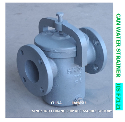 5K-100A CAN WATER FILTERS-IMPA 872007 MARINE CAN WATER STRAINER S-TYPE JIS F7121 BODY-CAST IRON FILTER-STAINLESS STEEL