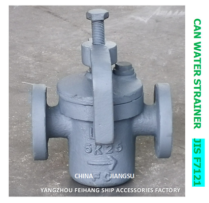 5K-80A CAN WATER FILTERS-IMPA 872006 MARINE CAN WATER STRAINER S-TYPE JIS F7121 BODY-CAST IRON FILTER-STAINLESS STEEL