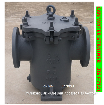 IMPA872009 JIS 5K-150A CAN WATER STRAINER JIS 5K-150A CAN WATER STRAINERS MARINE CAN WATER FILTERS  BODY - CAST IRON FIL