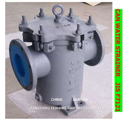 CAN WATER FILTERS 5K-150 S-TYPE-CAN WATER STRAINER5K-150 S-TYPE JIS F7121 BODY-CAST IRON FILTER-STAINLESS STEEL