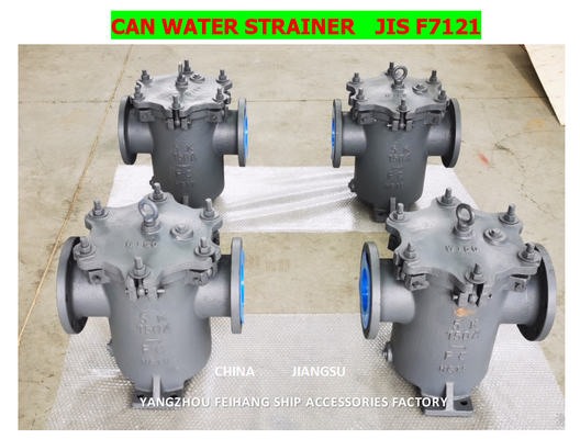 CAN WATER FILTERS 5K-150 S-TYPE-CAN WATER STRAINER5K-150 S-TYPE JIS F7121 BODY-CAST IRON FILTER-STAINLESS STEEL