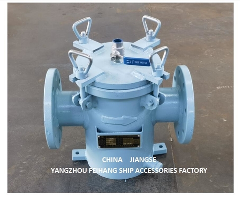 Seawater Suction Filter AS80 CB/T497-2012 Lined With PTFE  Body Material: Carbon Steel Filter Cartridge Material: Stainl