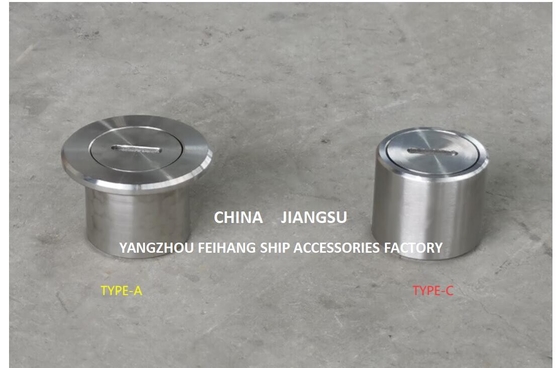 Feihang A50 Cb/T3778-99 Stainless Steel Sounding Pipe Head Assembly Sounding Plug With O-Ring , Material Copper