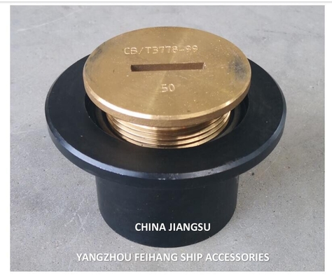 A50 Cb/T3778 Sounding Injection Head Sounding Tube Cap With O-Ring , Material Copper