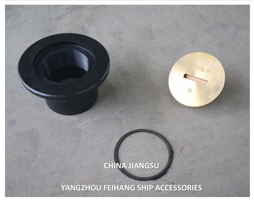 China A40 Cb/T3778 Sounding Pipe Head Assembly With O-Ring , Material Copper