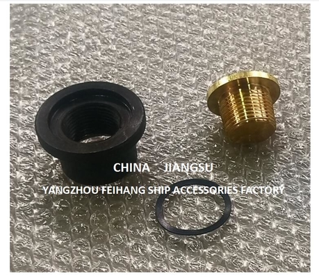 A50 Cb/T3778 Sounding Injection Head Sounding Tube Cap With O-Ring , Material Copper