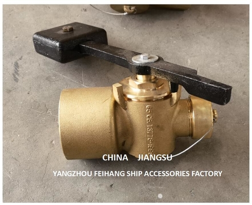 Bronze Depth Sounding Self-Closing Valve For Sunken Cabin DN65 Cb/T3778-99  Material-Bronze With Counterweight