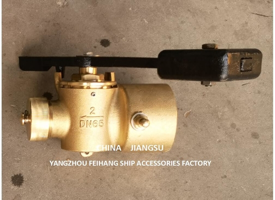 Bronze Depth Sounding Self-Closing Valve For Sunken Cabin DN65 Cb/T3778-99  Material-Bronze With Counterweight