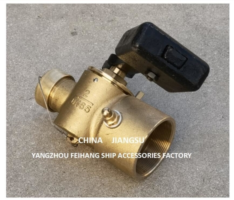 fH-DN65 CB/T3778-1999 Marine Sounding Self-Closing Valve For Anchor Chain Cabin Material-Bronze With Counterweight