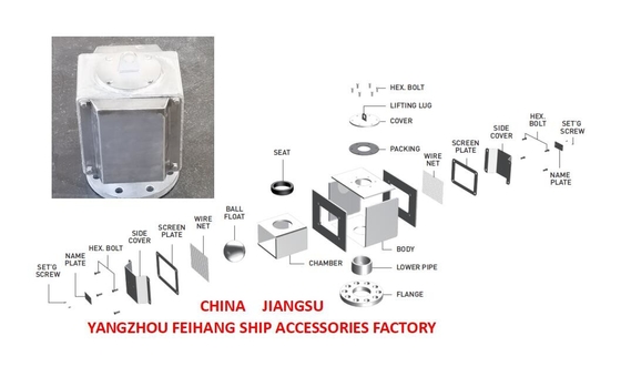 Durable Carbon Steel Body Material Air Vent For Ship Applications Model Bxo Type Ball Float