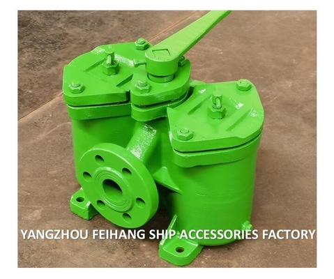 Duplex Filters / Inline Filters, Switchable Model AS25 CB/T425 Cast Iron Body, Stainless Steel Filter Element