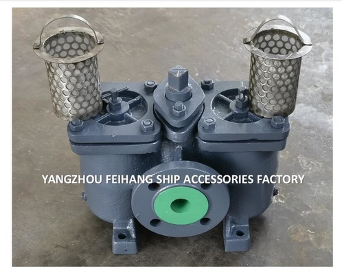Duplex Filters / Inline Filters, Switchable Model AS25 CB/T425 Cast Iron Body, Stainless Steel Filter Element
