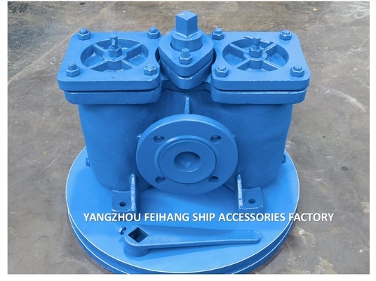 Duplex Oil Filter For Oil Purifier Outlet As16050-0.75/0.26 Cb/T425-94 Body Cast Iron,Filter Stainless Steel