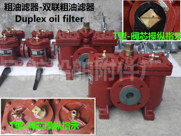 Distributor outlet, duplex crude oil filter, AS40-0.25/0.16, CB/T425-94