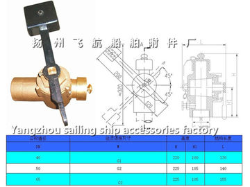Depth self closing valve 65 CB/T3778-99, bronze sounding self closing valve DN65, CB/T3778