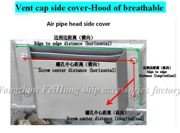 Carbon steel galvanized air cap side cover 533HFB-250A