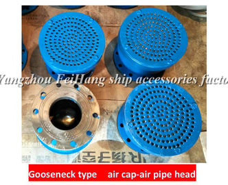 Swan neck breathable head, flanged cast iron goose neck type ventilation head BS150HT CB/t