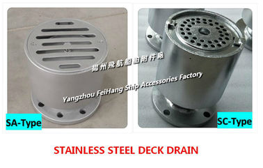 Stainless steel deck decks - main parts and materials for marine stainless steel floor drain SA80