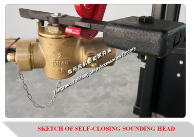 CB/T3778-1999 ship sounding self closing valve / Bronze sounding self closing valve / Brass depth sensing self closing v