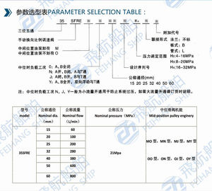 35SFRE-MN32B-H3 manual proportional flow reversing speed control valve