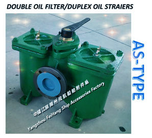 Marine oil purifier outlet double filter, double coarse oil filter A80-0.75/0.26 CB/T425-94