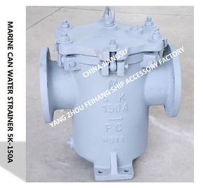 Auxiliary engine seawater pump inlet cylindrical seawater filter, freshwater pump inlet left-hand right angle cylindrica