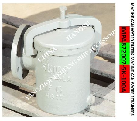 IMPA872007 Marine flanged cast iron daily standard cylindrical sea water filter 5K-100A S-TYPE JIS F7121-1996