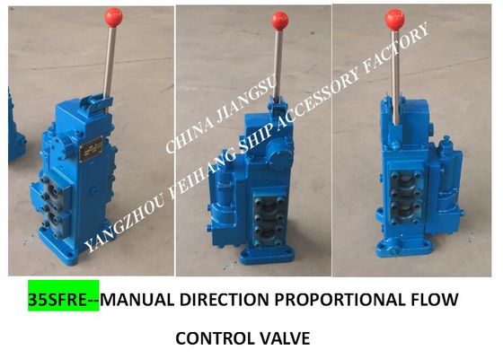 Manual proportional valve for shipbuilding, manual proportional flow directional valve for ship 35SFRE-MY15-H3