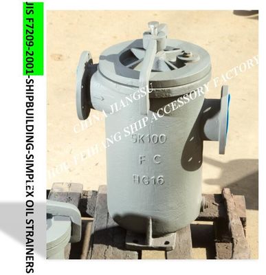 LUBE OIL PUMP SUCTION SIMPLEX OIL STRAINERS 5K-100A LA-TYPE JIS F7209-2001