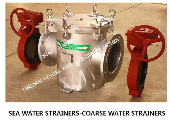 Coarse Water Filter BR200 CB/T497-2012 For Central Fresh Water Cooling System Right-Angle