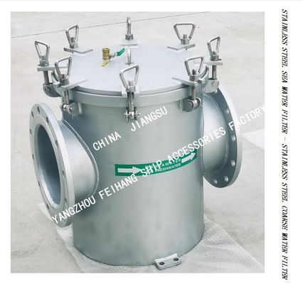 CB/T497-2012 Marine stainless steel suction coarse water filter-straight-through stainless steel marine sea water filter