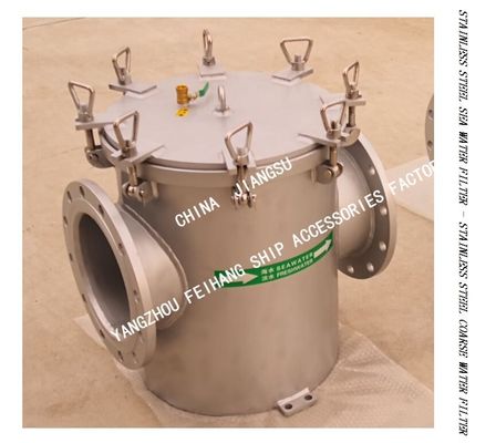 Right Angle Stainless Steel Sea  Water Filter For Marine Seawater Cooling System Model:BLS250 CB/T497-2012