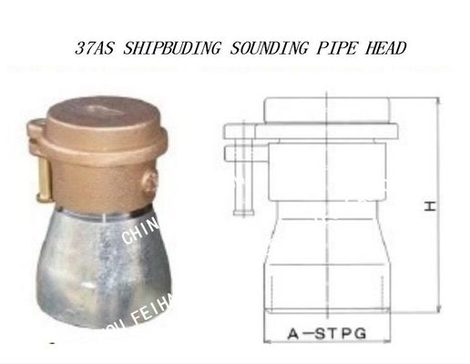 STEEL DECK SOUNDING PIPE HEAD 37AS-40A FOR MARINE FRESH WATER TANK SOUNDING INJECTION HEAD, FRESH WATER TANK