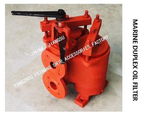 DOUBLE CRUDE OIL FILTER  LIGHT DIESEL OIL TRANSFER PUMP , OIL PURIFIER OUTLET DOUBLE OIL FILTERMODEL: FH-65A F7202