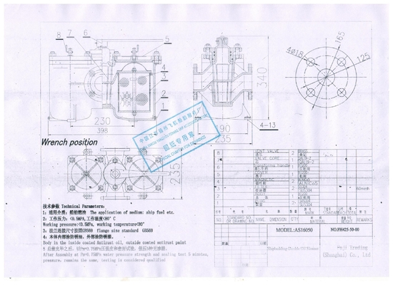 Double Switchable Oil Filter AS16050-0.75/0.26 CB/T425-94 Body-Cast Iron Filter Element-Stainless Steel