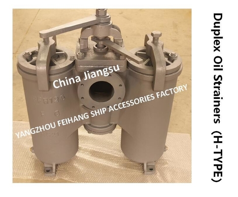 FILTER DUPLEX STRAINER  FOR LUBE OIL PUMP SUCTION MODEL:5K-125A H-TYPE JIS F7208