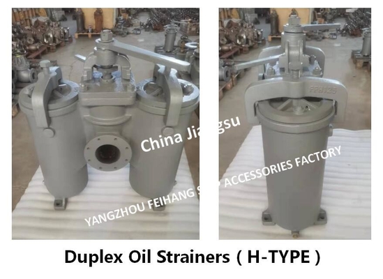 LUBRICATING OIL PRESS-IN PUMP DOUBLE BARREL OIL FILTER, DUPLEX DUPLEX OIL FILTER 5K-125A H-TYPE JIS F7208